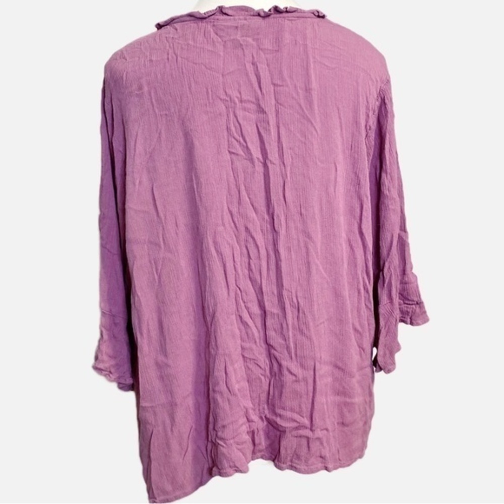 Modcloth Lavender Button Down Top - image 2